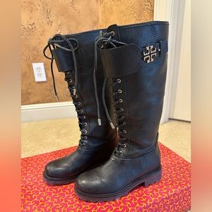 Tory Burch black leather boot